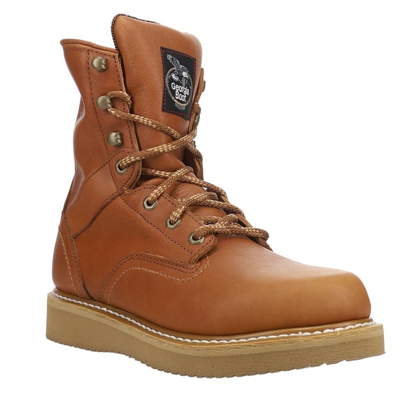 Georgia Boot حذاء عمل ويدج للرجال من جورجيا بوت، باراكودا جولد، مقاس 8.5(M) - Image 2